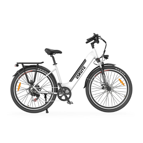 Eskute Polluno PLUS Electric City Bike in White