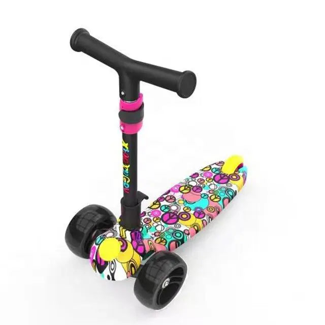 Pink Doodle Led Light Up Scooter