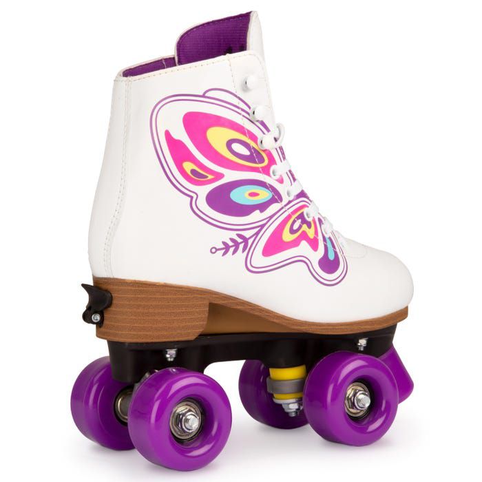 Butterfly white adjustable Roller Skate