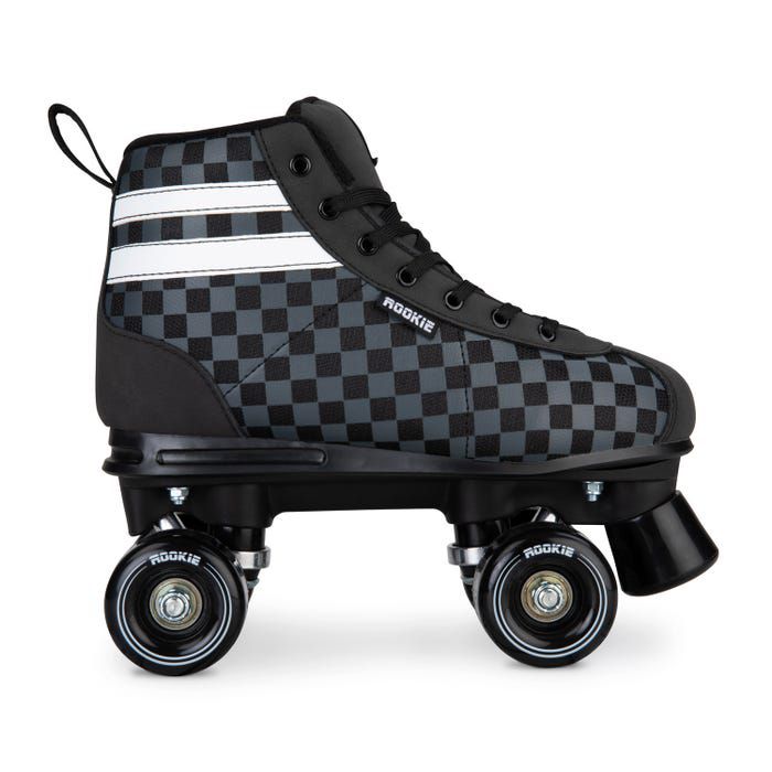 Black V2 checker quad Roller skates