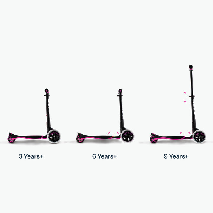 smarTrike Xtend 3 Stage Adjustable Kids' Scooter – Pink