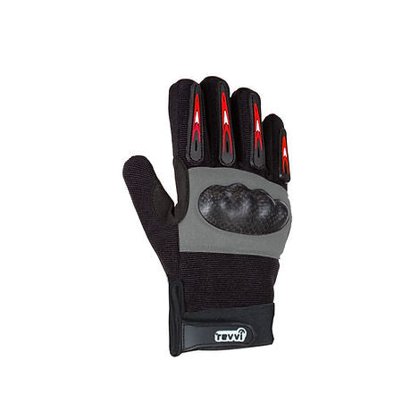 Revvi Kids Long Finger Tech Bike Gloves with Knuckle Protection