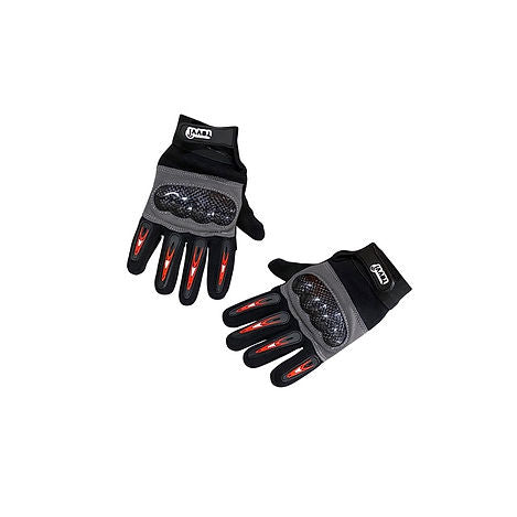 Revvi Kids Long Finger Tech Bike Gloves with Knuckle Protection