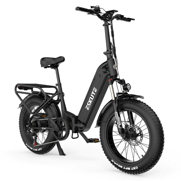 Eskute Star City High-Capacity Electric Bike in Black