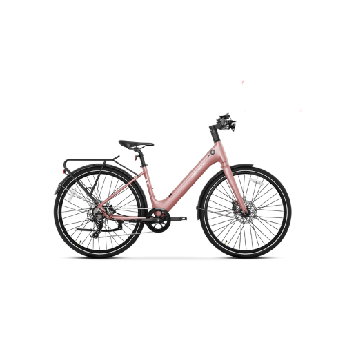 EC 1-ST Commuter  Step-Thru E-Bike - Light Pink