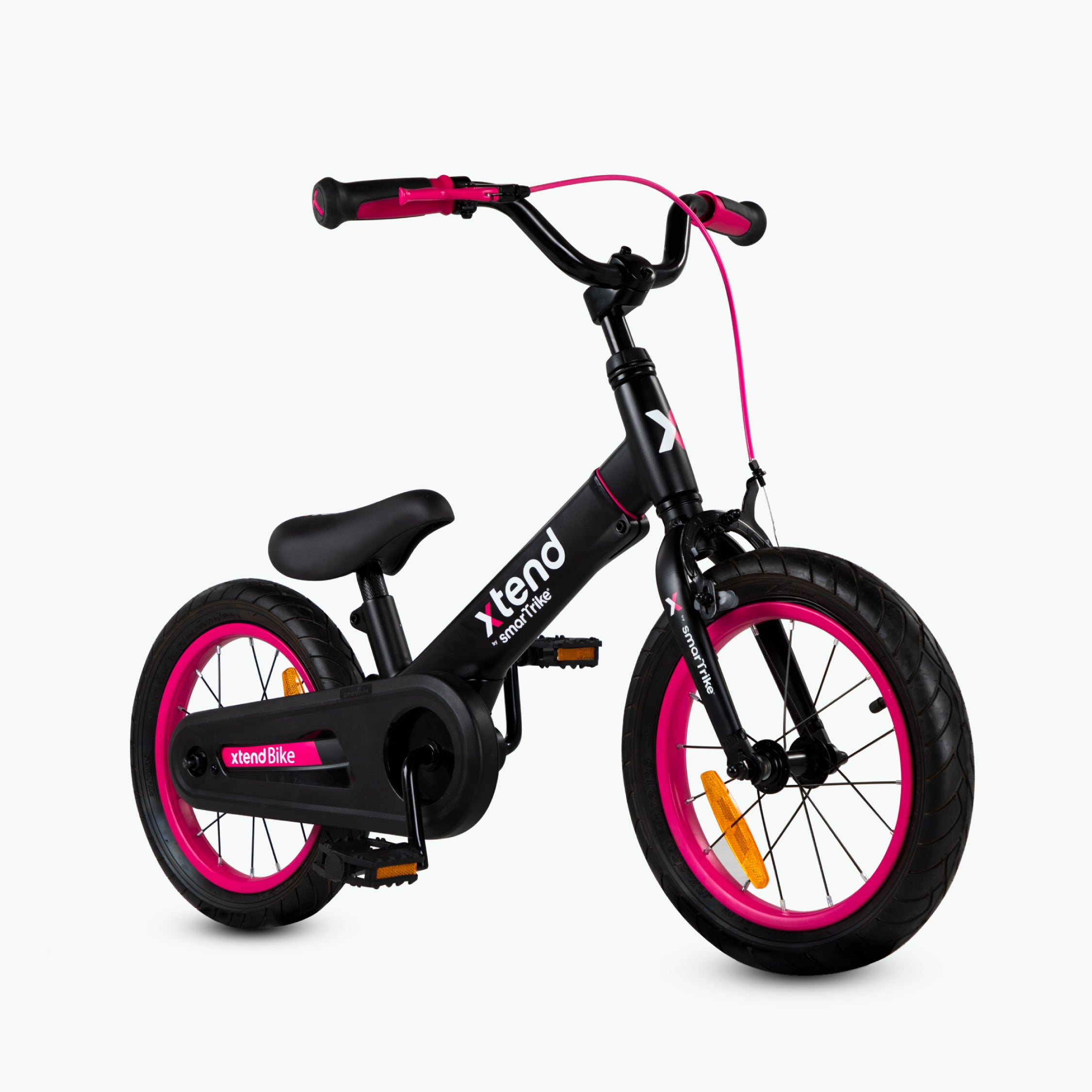 smarTrike Xtend 3 Stage Convertible Kids Bicycle Pink Black Wheelie World